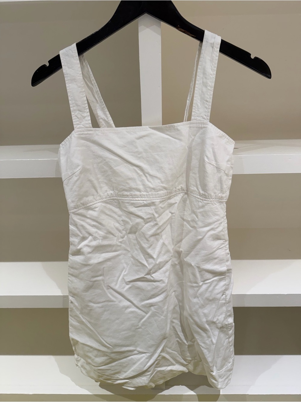 Uniqlo Linen Blend Mini Dress (white, size XS)